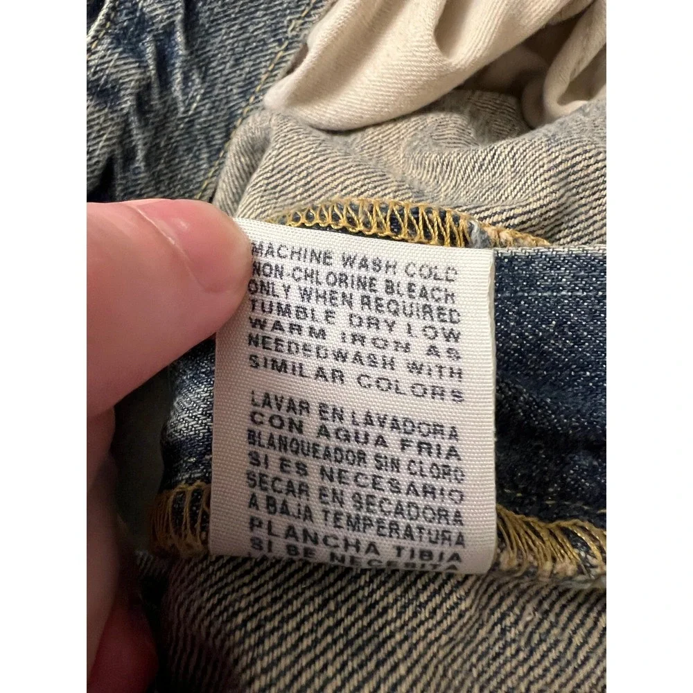 Vintage Polo Jeans Co. Jeans Mens 50x30 Loose Fit Straight Streetwear Denim Blue